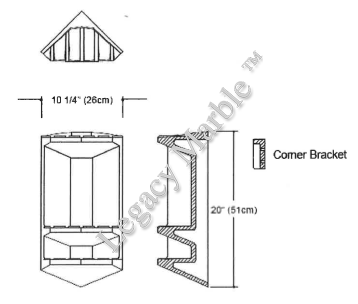 Diamond Corner Soap and Shampoo Holder